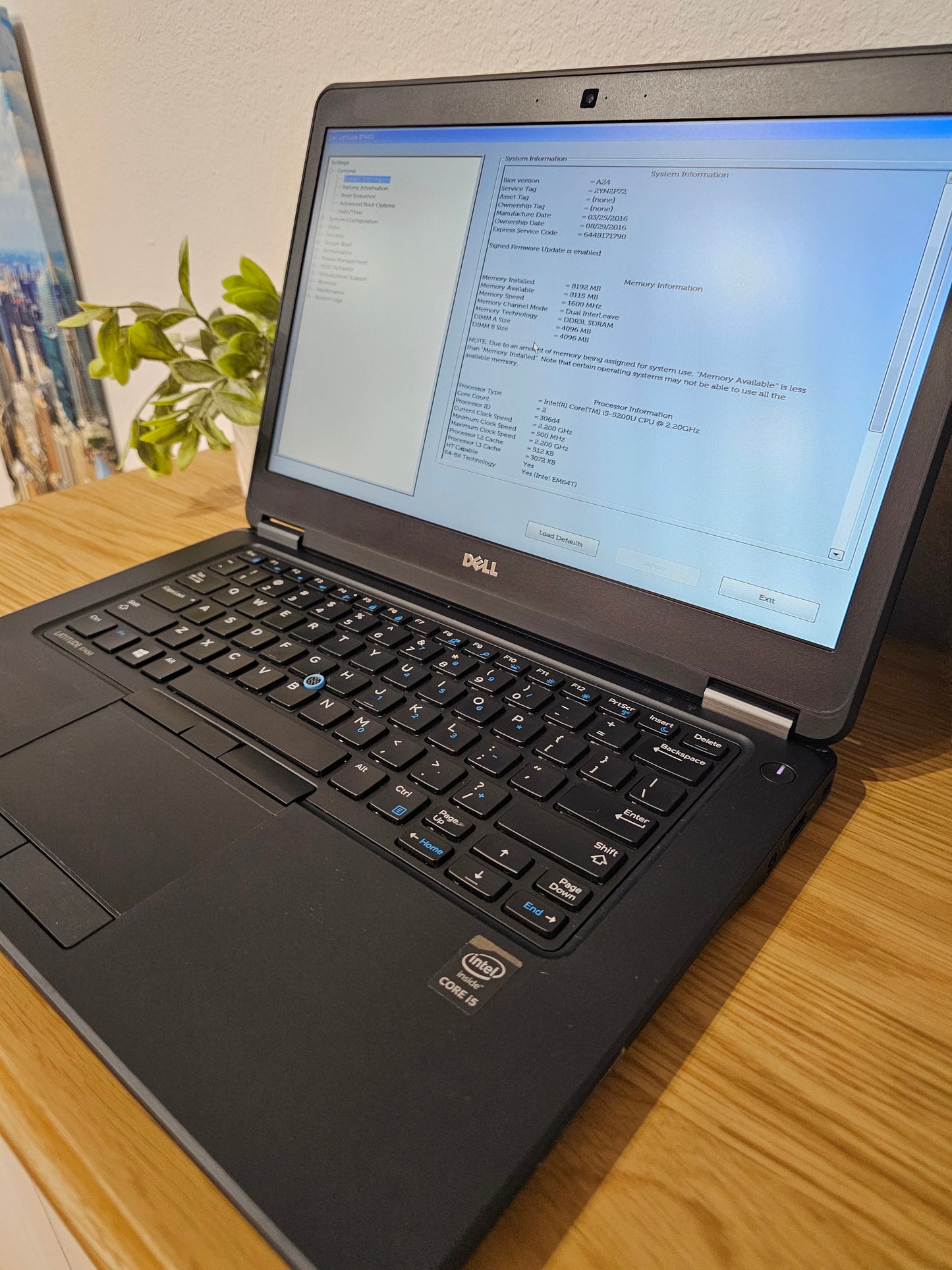 Dell Laptop E7450 i5 2.2Ghz 8GB 128GB Refurbished